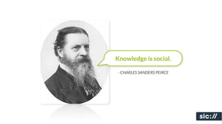 Knowledge is social.

- CHARLES SANDERS PEIRCE
 