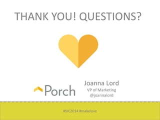 The Future of a Brand by Joanna Lord - SIC2014