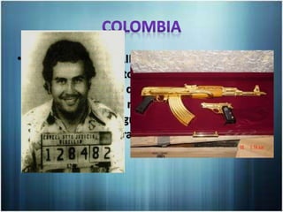 • En ese país, MAIN diseñó y lideraba un
gigantesco proyectohidro-eléctrico. Como en
otros países, el rol de Perkins fue convencer a
Bogotá que necesitaban préstamos
increiblemente grandes para financiar
proyectos de infraestructura, transporte y
electricidad.
 