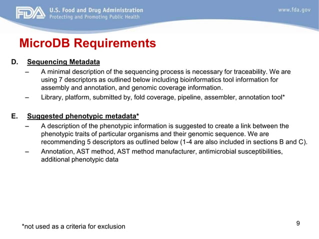 Development of FDA MicroDB: A Regulatory-Grade Microbial Reference ...