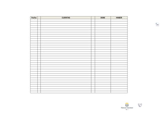 141
Fecha CUENTAS DEBE HABER
 