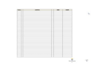 99
Fecha CUENTAS DEBE HABER
 