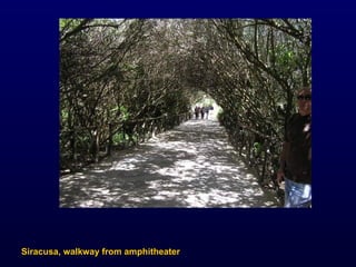 Siracusa, walkway from amphitheater 