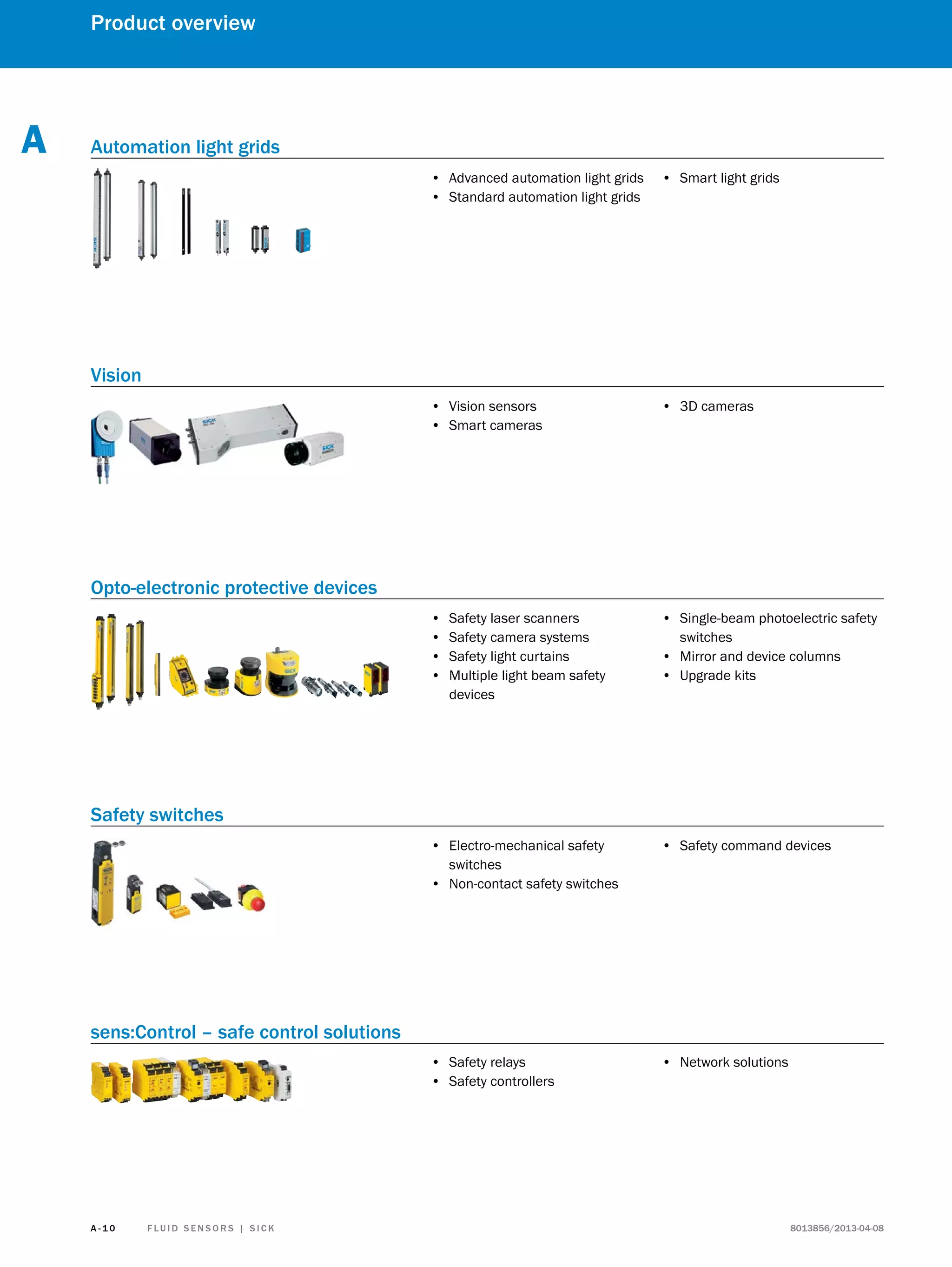 SICK - Sensors & Sensor Solutions - Catalogue | PDF