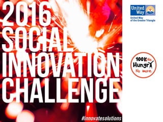 2016 Social Innovation Challenge Kickoff