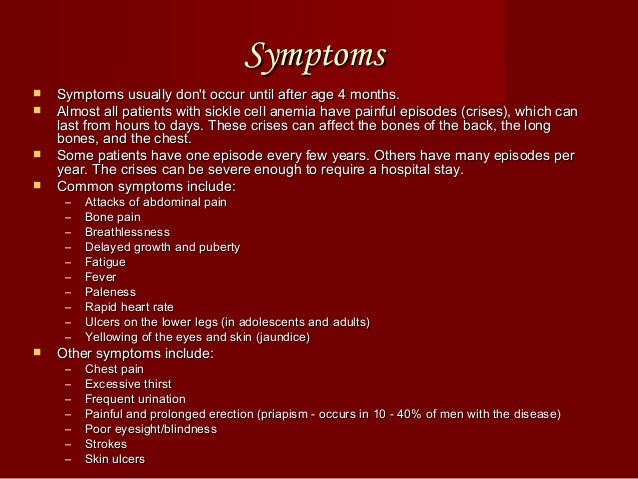 Sickle cell anemia