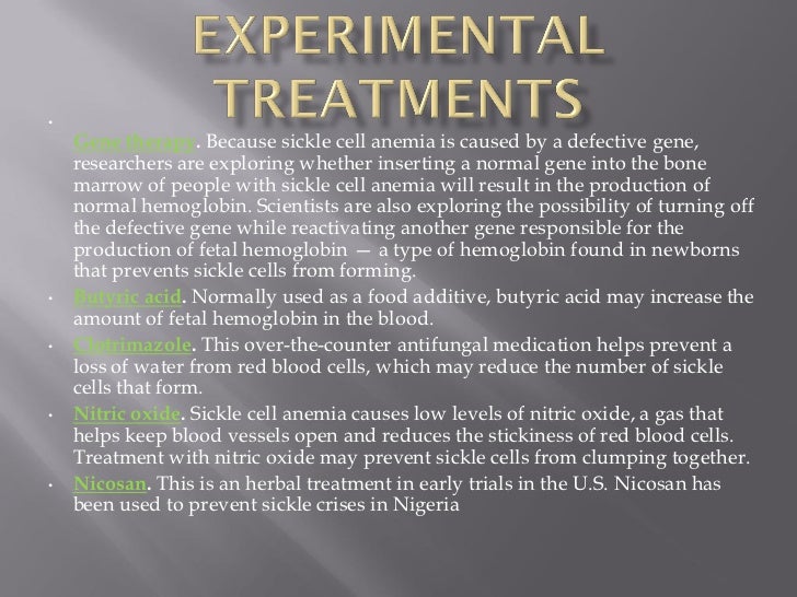 a/g blood test low cell Sickle anemia disease