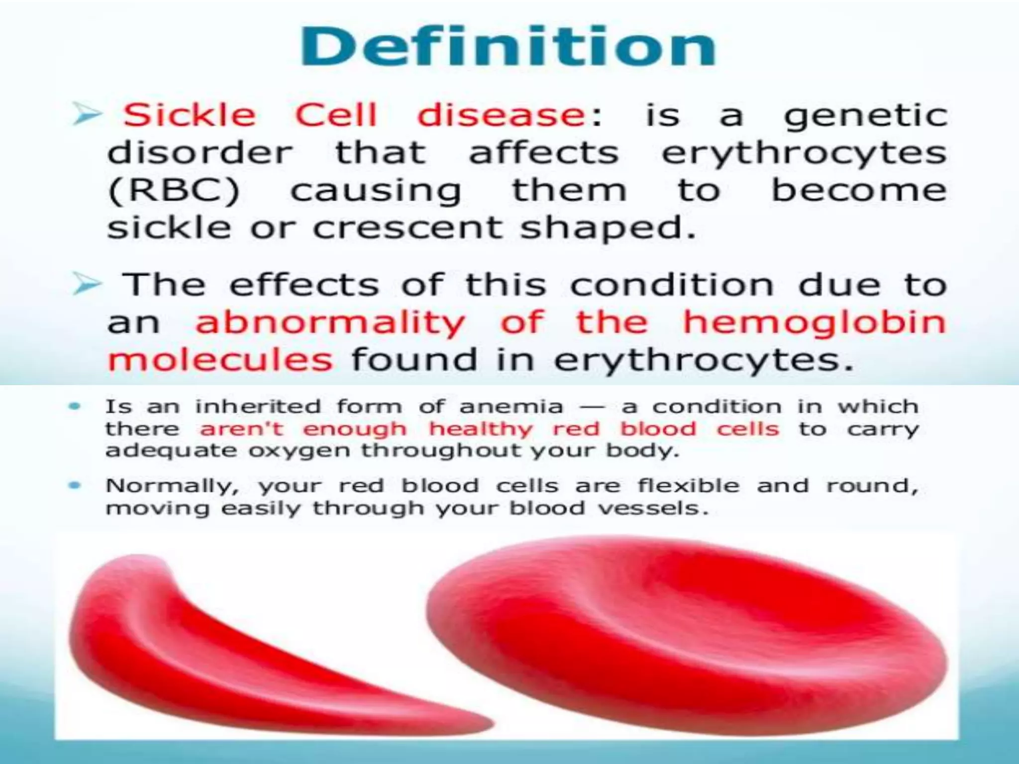 Sickle cell anemia and thalassemia | PPTX