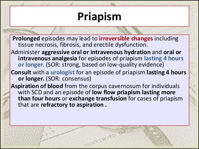 Image result for SICKLE CELL , PRIAPISM MANAGEMENT ALGORITHM