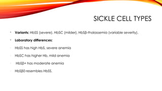 Sickle Cell Disease power point. | PPT