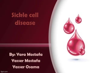 Sickle cell
  disease



By: Yara Mostafa
 Yasser Mostafa
 Yasser Osama
 