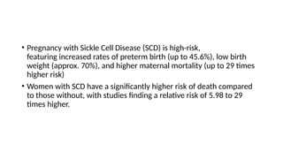 Comprehensive Overview of Sickle Cell Disease in Pregnancy ...