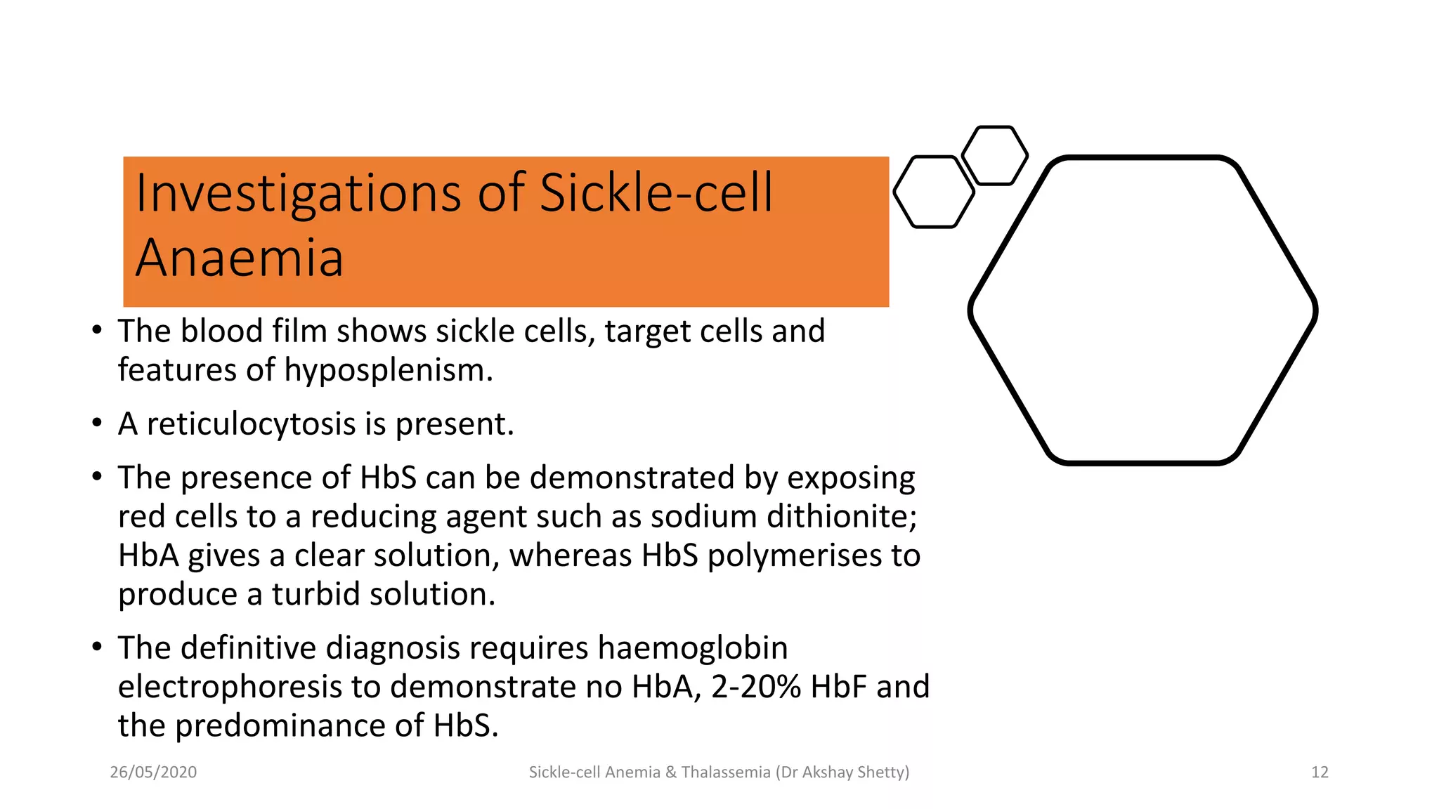 Sickle cell Anemia & thalassemia | PPTX
