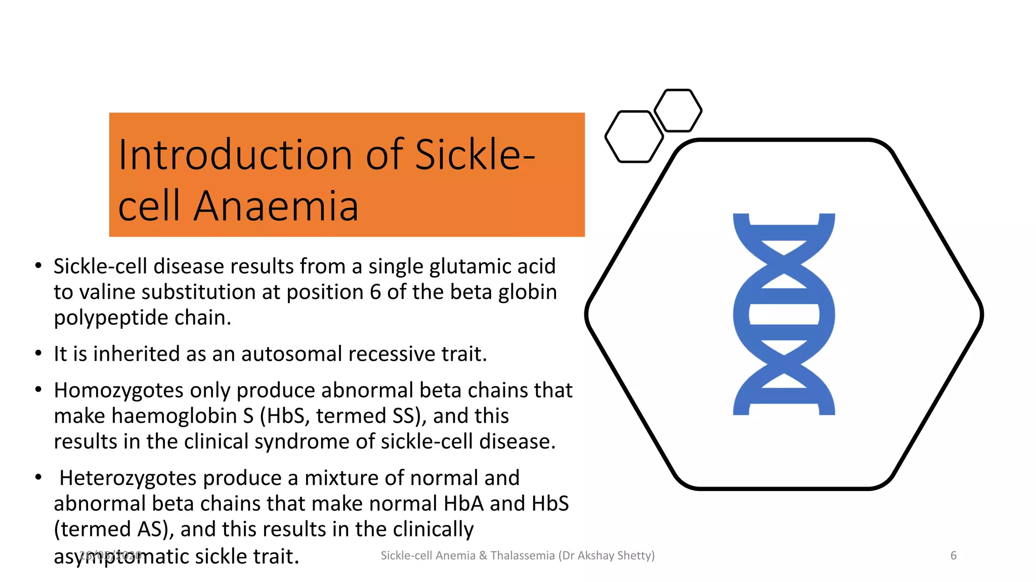 Sickle cell Anemia & thalassemia | PPTX