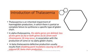 Sickle cell Anemia & thalassemia | PPTX