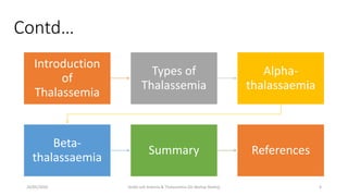 Sickle cell Anemia & thalassemia | PPTX