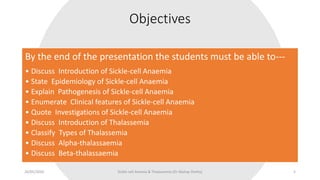 Sickle cell Anemia & thalassemia | PPTX