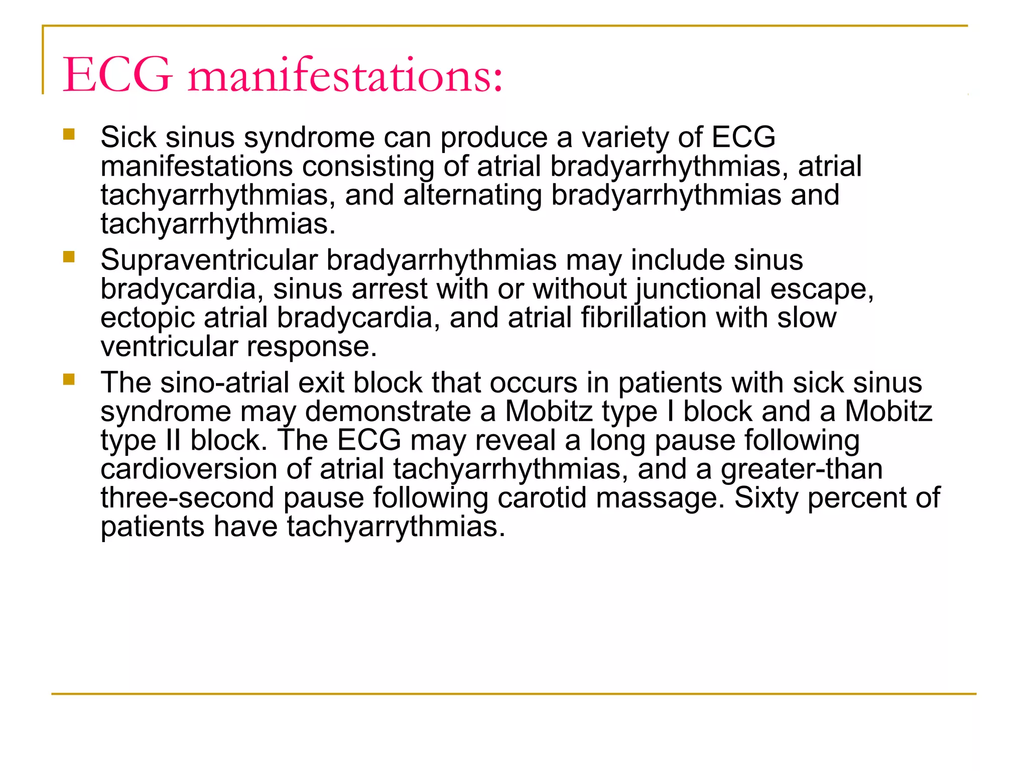 Sick sinus syndrome | PPT