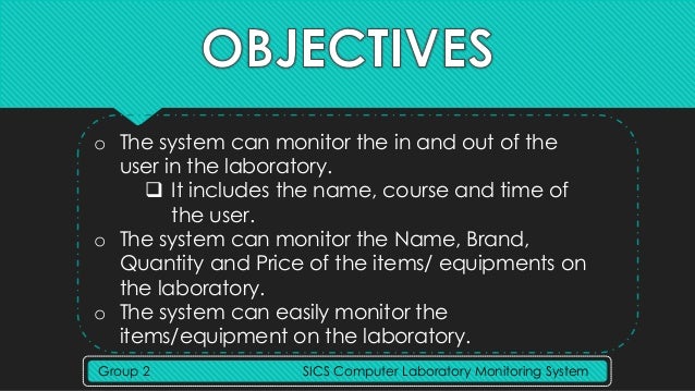 SICS Computer Laboratory Monitoring System