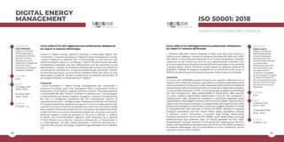 60 61
Corso valido ai fini dell’ aggiornamento professionale obbligatorio
per Esperti in Gestione dell’Energia.
Parlare di digital energy significa utilizzare le tecnologie digitali per
“controllare” i consumi di energia. Il Digital Energy Management include
i sistemi hardware e software per il monitoraggio e l’azionamento dei
sistemi energetici (factory o building), i sistemi di trasmissione dei dati,
l’intelligenza necessaria alla loro elaborazione con gli strumenti di big
data analytics, i sistemi di predictive analytics per le azioni di controllo e
l’autodiagnosi manutentiva. La gestione dell’energia attraverso i sistemi
di machine learning è uno strumento imprescindibile per l’EGE 4.0 che
deve essere capace di valutare e selezionare le proposte dei fornitori di
tecnologia energetica e degli operatori ”digitali”.
Contenuti
I nuovi paradigmi: Il Digital Energy Management per “controllare” i
consumi di energia. Quali dati raccogliere: fonte e periodicità. Come è
strutturata un'architettura digitale: schema a blocchi. Raccolta, gestione
e funzionalità dei dati. Sistemi hardware e software per il monitoraggio
e l’azionamento dei diversi impianti energetici. I sistemi di trasmissione
dei dati, e l’intelligenza necessaria alla loro elaborazione. Sistemi di
trasmissione dei dati. L’intelligenza per l’elaborazione dei dati. IoT (Internet
of Things).Architetture distribuite ed aperte. Funzioni di elaborazione dati
a bordo macchina e funzioni di elaborazione nel cloud con sistemi di big
data analytics. Protocolli e sistemi di comunicazione: dai sistemi bluetooth
e dalle reti mesh-low power, sino alle tecnologie che consentono di coprire
distanze maggiori, come ad esempio le reti wi-fi o cellulari o i sistemi
di power line communication. Approcci SaaS (Software as a Service)
e PaaS (Platform as a Service). Soluzioni software per la “funzionalità” e
la “valorizzazione” dei dati. Analisi predittiva e machine learning per il
controllo dei consumi di energia. Digital Energy Management e Industria
4.0.
Corso valido ai fini dell’aggiornamento professionale obbligatorio
per Esperti in Gestione dell’Energia
L’ edizione 2018 della norma recepisce la High Level Structure comune a
tutte le norme afferenti i Sistemi di Gestione aziendale (ISO 9001, ISO 14001,
ISO 45001), al fine di favorire l’adozione di un sistema di gestione integrato.
L’adozione di tale norma da parte di una organizzazione costituisce uno
strumentogestionaleutileadaumentarel’efficienzaenergetica,riducendone
la propria spesa. Inoltre l’adozione di tale sistema di gestione consente di
soddisfare l’obbligo di diagnosi energetica di cui all’articolo 8 del D.Lgs. N.
102/2014 da parte di grandi imprese e imprese a forte consumo di energia.
Contenuti
La norma ISO 50001:2018: quadro d’insieme dei requisiti. Differenze con la
edizione 2011. Analisi del contesto: quali fattori considerare nella dimensione
interna ed esterna. Individuare le parti interessate, determinarne le esigenze
edaspettativeedefinirequaliassumerecomerequisiti.Leadershipeimpegno:
il ruolo dell’Alta Direzione nel SGE. Il ruolo del gruppo di gestione dell’energia
nel SGE: ampliamento delle responsabilità e attribuzione delle autorità:
un nuovo modello organizzativo. Determinare i rischi di non conseguire il
miglioramento della prestazione energetica e pianificare adeguate azioni
organizzative: il Risk Based Thinking nella norma ISO 50001. Determinare le
opportunità che possono facilitare il conseguimento del miglioramento della
prestazione energetica e pianificare le azioni per coglierle. Esempi di metodi
di valutazione dei rischi secondo la norma ISO 31000. Obiettivi e traguardi
energetici nell’ambito del SGE. Action Plans. Analisi energetica: requisiti
e contenuti minimi. Strutturare il cruscotto degli Energy Performance
Indicators secondo la norma UNI ISO 50006. Come determinare la Energy
baseline.Energy data collection plan. Le Attività operative nel SGE: O&M.
Progettazione. Acquisto. Requisiti e linee guida per l’applicazione. Misura e
verifica della prestazione energetica secondo la norma ISO 50015. Il Sistema
di Gestione dell’Energia. L’iter di certificazione e le Non Conformità critiche
secondo la norma UNI ISO 50003.
DIGITAL ENERGY
MANAGEMENT
DURATA
8 ore
QUOTA
€ 340,00 + iva
DATE
22 maggio 2019
09.00 - 18.00
18 ottobre 2019
09.00 - 18.00
DOCENTE
Paolo Benfenati
Esperto in Gestione
dell’Energia settore
industriale certificato
dal 2015. Certified
Measurement and
Verification Professional
AEE-EVO. È socio
fondatore e Consigliere
Delegato di Seaside.
ISO 50001: 2018
SISTEMI DI GESTIONE DELL'ENERGIA
DURATA
8 ore
QUOTA
€ 280,00 + iva
DATE
4 febbraio 2019
09.00 - 18.00
10 settembre 2019
09.00 - 18.00
DOCENTE
Stefano Storti
Esperto in Gestione
dell’Energia settore
civile ed industriale
certificato dal 2012.
Certified Measurement
and Verification
Professional AEE-EVO.
Già Coordinatore del
Comitato Tecnico
Scientifico di Assoege,
ha partecipato al Gruppo
di Lavoro CT212 del CTI
per la review della norma
UNI ISO 50001.È Energy
Performance Contract
Facilitator.
 