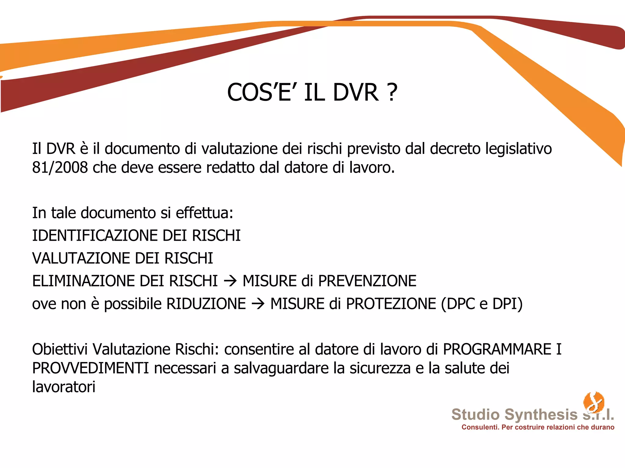 Sicurezza sul Lavoro: dlsg 81/2008 | PPT