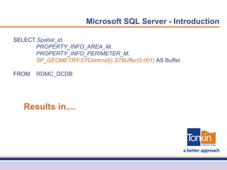 SQL Server and Spatial | PPT
