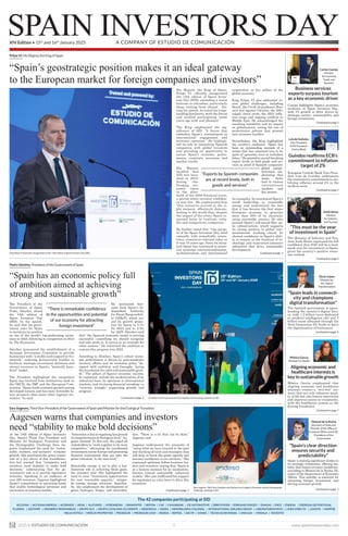 The President of the
Government of Spain
Pedro Sánchez closed
the 15th edition of
Spain Investors Day
(SID). In his speech...