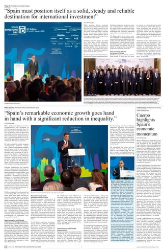 2025 © ESTUDIO DE COMUNICACIÓN www.spaininvestorsday.com
2
When addressing Spain’s economic
transformation, the President ...