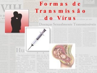 Formas de Transmissão do Vírus 