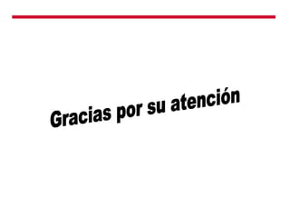 Gracias por su atención 