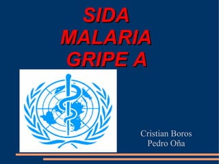 SIDA    MALARIA    GRIPE A  Cristian Boros  Pedro Oña  