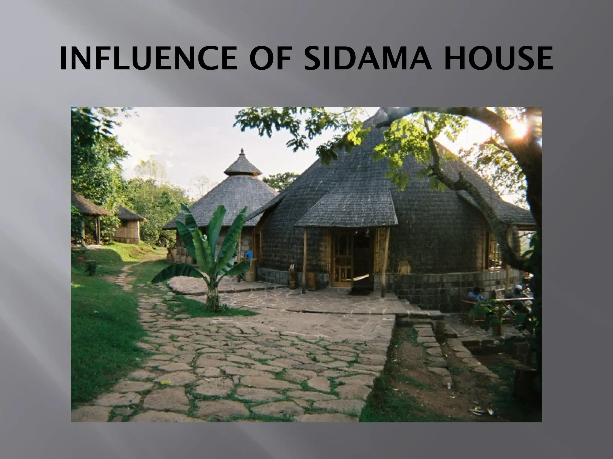 INFLUENCE OF SIDAMA HOUSE
 