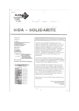 Sida Solidarité Magazine N°2