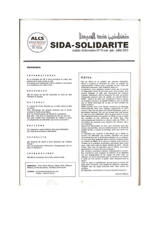 Sida Solidarité Magazine N°10