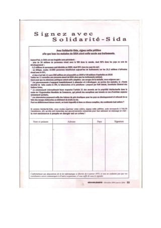 Sida Solidarité Magazine N°4