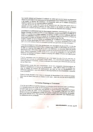 Sida Solidarité Magazine N°7