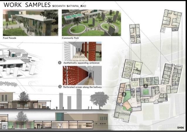 architectural portfolio by siddanth s rao architects portfolio sample
