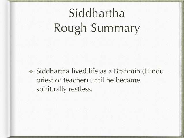 siddhartha thesis