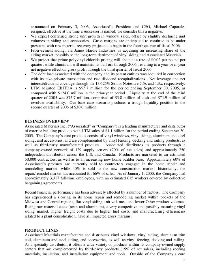 Associated Materials 060307