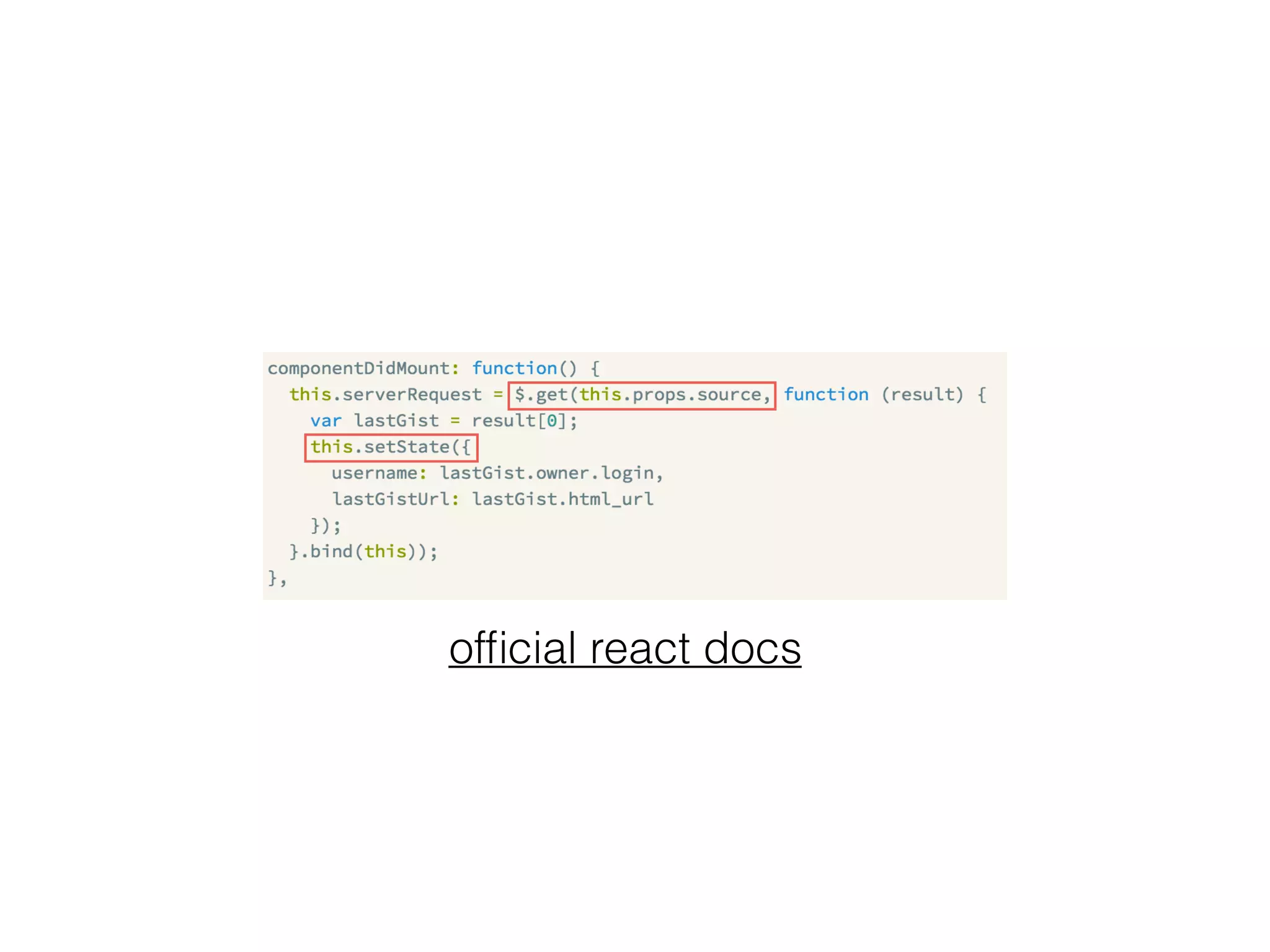 ofﬁcial react docs
 