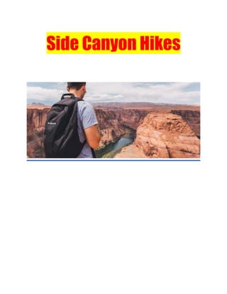 Side Canyon Hikes
 