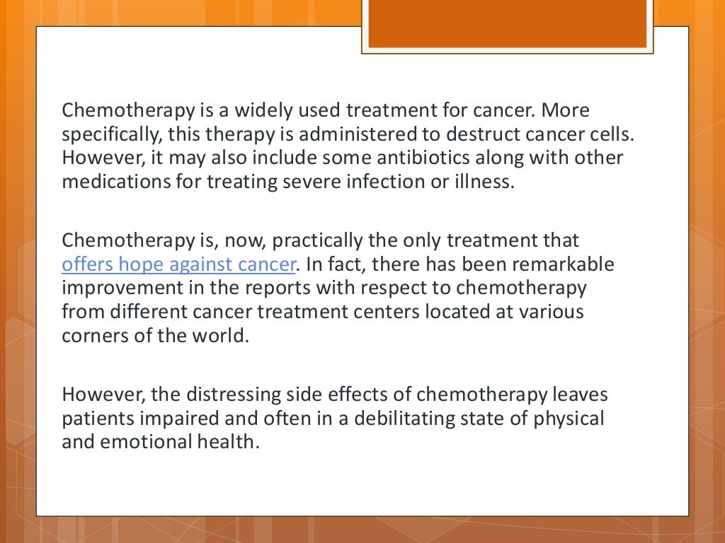 Side effects of chemotherapy