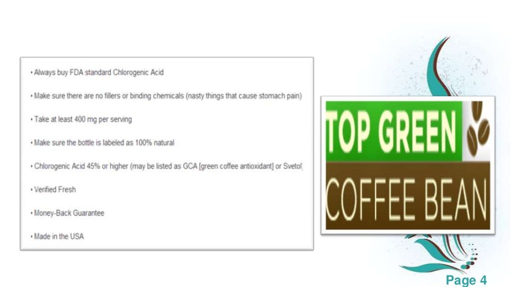 Side effects of green coffee bean extract