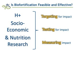 Biofortification in AfricaEvidence of Success and Vision for Scaling Up