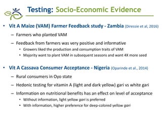 Biofortification in AfricaEvidence of Success and Vision for Scaling Up