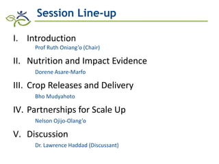 Biofortification in AfricaEvidence of Success and Vision for Scaling Up