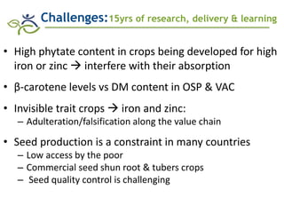 Biofortification in AfricaEvidence of Success and Vision for Scaling Up