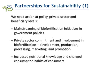 Biofortification in AfricaEvidence of Success and Vision for Scaling Up