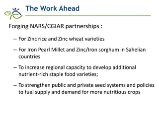 Biofortification in AfricaEvidence of Success and Vision for Scaling Up