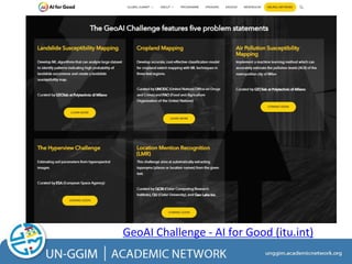GeoAI Challenge - AI for Good (itu.int)
 
